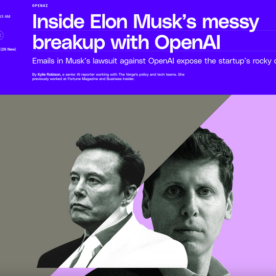 馬斯克 vs OpenAI，早期信件公開｜為什麼 Sam Altman 將 OpenAI 轉型成營利？創辦人爭吵早已浮現？為什麼馬斯克擔憂 AI？